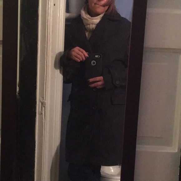 Very nice dark gray dressy peacoat. - Picture 7 of 8